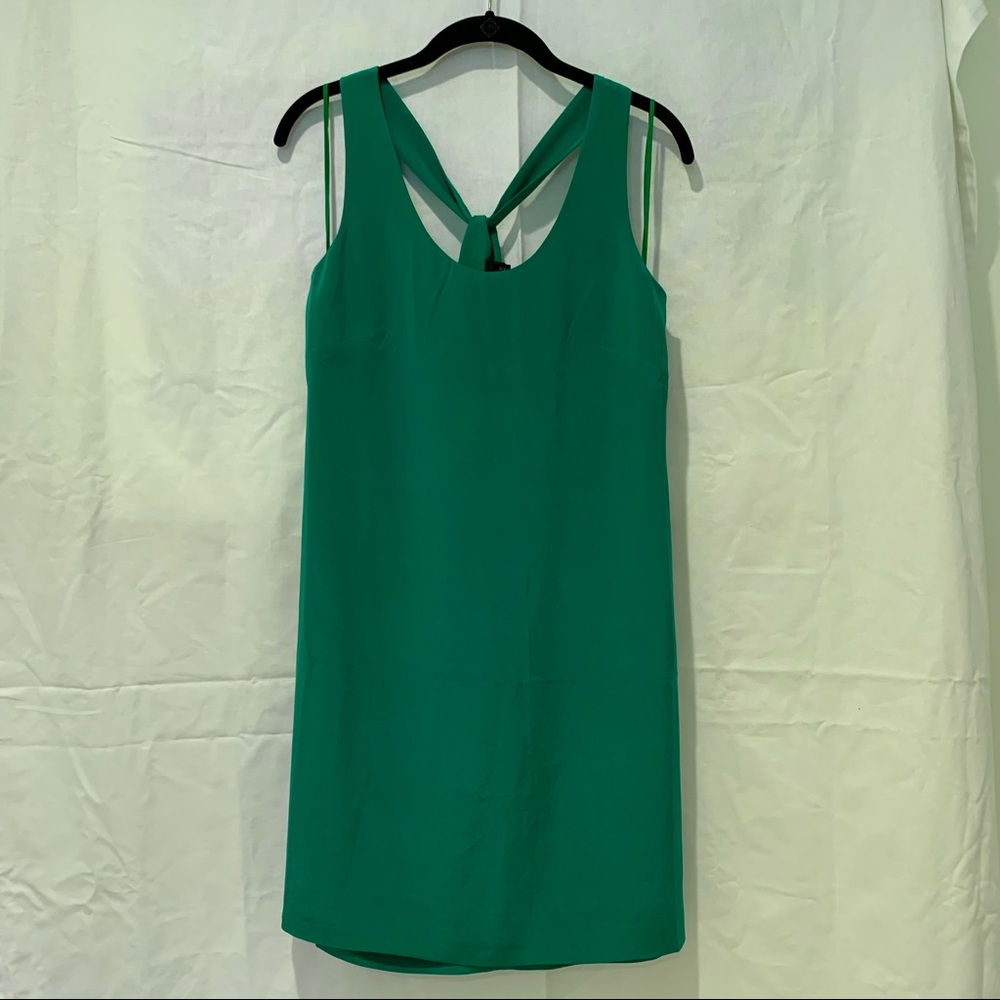 J. Crew Sleeveless Silk Twist-back Dress